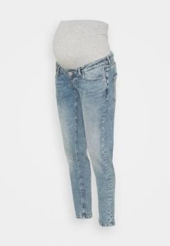 ONLY MATERNITY OLMENEDA MOM MATERNITY - Jeans Slim Fit - Light Blue Denim