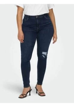 ONLY CARMAKOMA CURVY CARVICKY LIFE REG - Jeans Slim Fit - Dark Blue Denim -Mode Verkauf 5cc9a454ce6b4b4dbad84ee325b41118