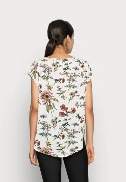 ONLY VIC AOP NOOS - Bluse - Cloud Dancer -Mode Verkauf 64136ea0fccb4a47aee48b68565a0b63