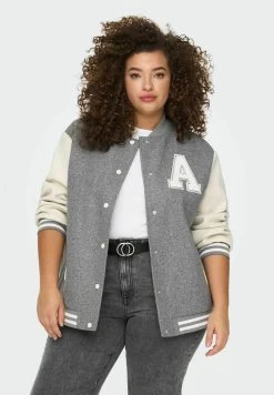ONLY CARMAKOMA CURVY - Bomberjacke - Medium Grey Melange -Mode Verkauf 664d01923077485d99f06b2e3c859c51