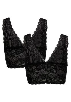 ONLY ONLCHLOE - 2 -PACK - Bustier - Schwarz -Mode Verkauf 6677f9fa9b204560a925ed4762cad175
