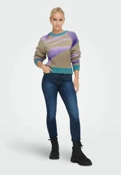 ONLY GEMUSTERTER - Strickpullover - Baltic 9 ONLY GEMUSTERTER - Strickpullover - Baltic -Mode Verkauf 6d7a659c73e74b718790b1b0495402a4