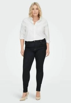 ONLY CARMAKOMA CURVY CARVICKY LIFE REG - Jeans Slim Fit - Dark Blue Denim -Mode Verkauf 6eaad6a601f644c1aecf9ac90fa8aaed