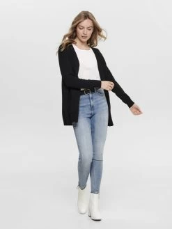 ONLY ONLLESLY OPEN CARDIGAN - Strickjacke - Black -Mode Verkauf 71930315979a46c9b68637ad3ddfb864