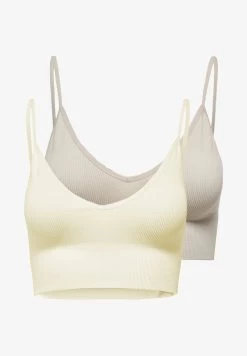 ONLY CROP SPAGHETTI 2-ER PACK VIC - Bustier - Gelb 12 ONLY CROP SPAGHETTI 2-ER PACK VIC - Bustier - Gelb -Mode Verkauf 71bfbe94e75d4b49a115a59c8303d256