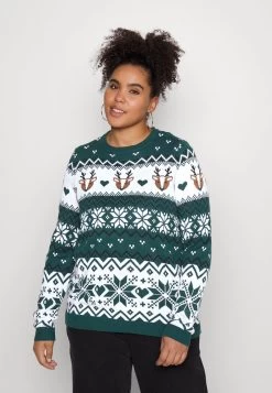 ONLY CARMAKOMA CARXMAS - Strickpullover - Shady Glade -Mode Verkauf 71cafb77f907460dbe9001370faf83e6 1