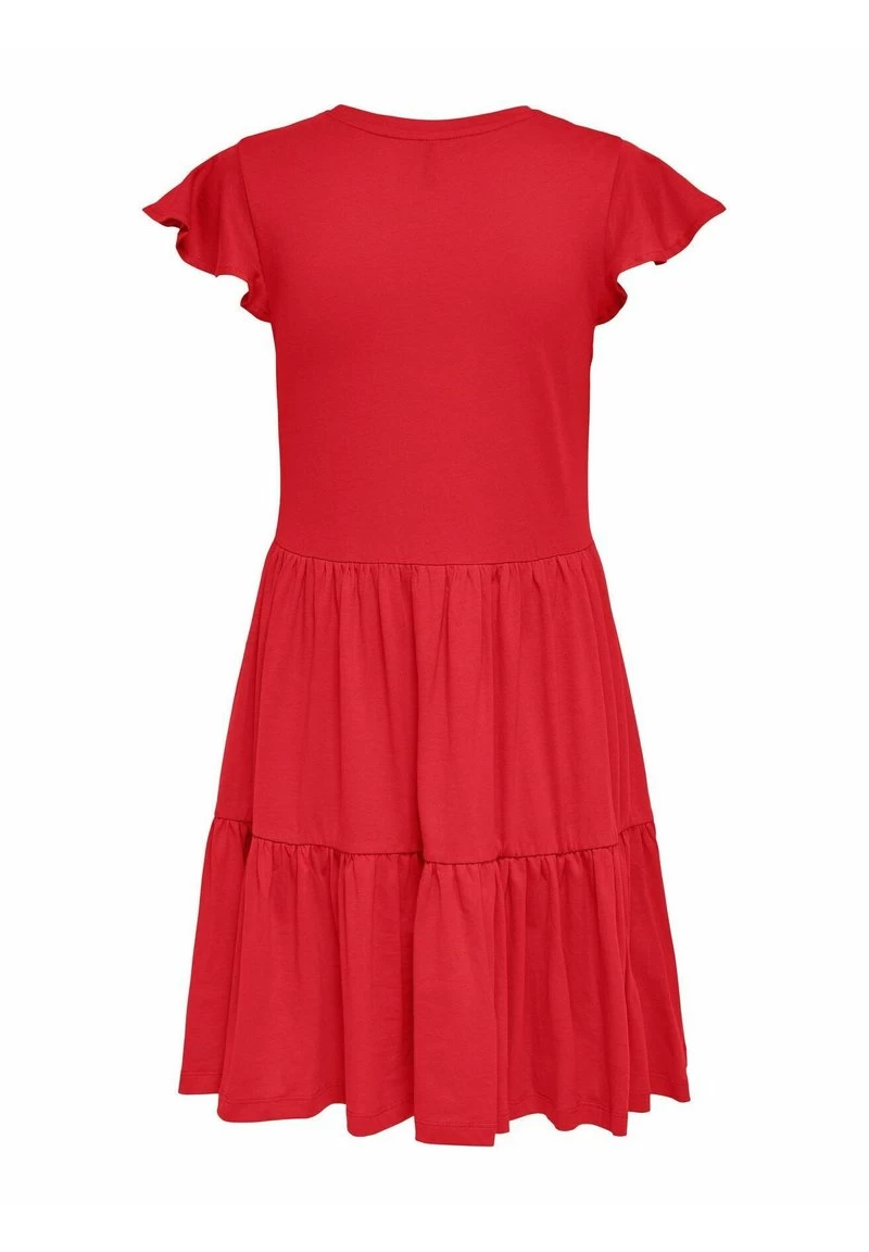 ONLY KURZES RÜSCHEN ONLMAY - Jerseykleid - Rot 6 ONLY KURZES RÜSCHEN ONLMAY - Jerseykleid - Rot – Bild 4