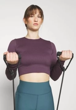 Only Play ONPJAIA LIFE LOUNGE SEAM SHORT TEE - Langarmshirt - Plum Perfect -Mode Verkauf 781ea8d24df941e4b5879b323b47fde9