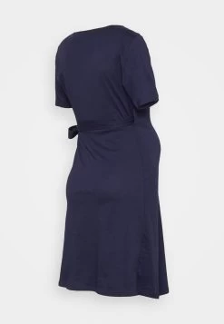 ONLY MATERNITY OLMMAY WRAP DRESS - Jerseykleid - Evening Blue -Mode Verkauf 7834646ba6b24bf1a2964924e35e9eec