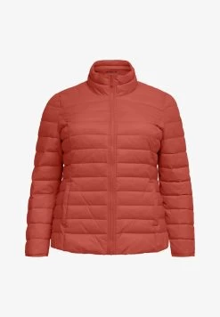 ONLY CARMAKOMA PUFFER ÜBERGANGSTEPP PLUS SIZE - Winterjacke - Rot