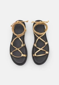 ONLY Shoes ONLMALU LIFE CHUNKY LACE UP - Riemensandalette - Gold -Mode Verkauf 7b12f9a9e1dc40a9a48759d5af7a1717