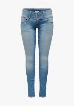 ONLY Jeans Slim Fit - Light Medium Blue Denim -Mode Verkauf 7c0a177e769a4dfe96ee63a4dbf3ca77