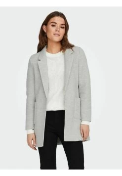 ONLY ONLBAKER-LINEA L/S COATIGAN CC PNT - Kurzmantel - Light Grey Melange