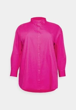 ONLY CARMAKOMA CARMINSA LS SOLID WVN - Hemdbluse - Fuchsia Purple -Mode Verkauf 84f13d4d21ab487ba3db0d0826ee7534