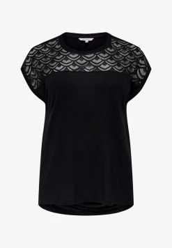 ONLY CARMAKOMA CARFLAKE LIFE - T-Shirt Basic - Black -Mode Verkauf 856892f64cdb427bba1e43fb0f292805