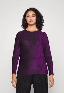 ONLY CARMAKOMA CARMELANIA GLITTER - Bluse - Acai