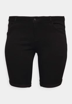 ONLY CARMAKOMA CARTHUNDER REG LONG - Jeans Shorts - Black -Mode Verkauf 896159bc4f2a4dad992930d057fca172