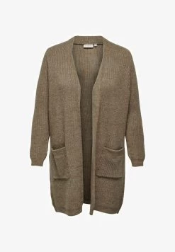 ONLY CARMAKOMA LANGARM - Strickjacke - Caribou -Mode Verkauf 89640a5a31a140c3840b61571b717b02 1