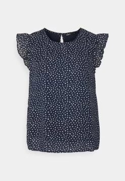 ONLY ONLANN STAR FRILL - T-Shirt Print - Night Sky/macadamia -Mode Verkauf 898be785640144fb9acfca0b6f18d6b4 1