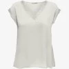 ONLY JASMINA V-NECK - Bluse - Cloud Dancer -Mode Verkauf 8c9bd50f6e784aa3b431965fe7ea9c38