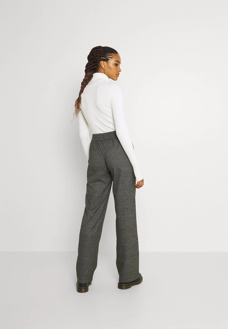 ONLY ONLPOPTRASH SUKI WIDE CHECK - Stoffhose - Black/cloud Dancer 5 ONLY ONLPOPTRASH SUKI WIDE CHECK - Stoffhose - Black/cloud Dancer – Bild 3