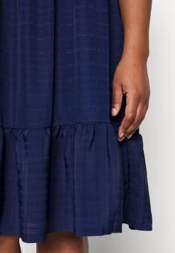 ONLY CARMAKOMA CARARUM DRESS - Freizeitkleid - Peacoat -Mode Verkauf 8d92113d45ea433987766066bf2e40d4