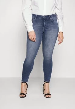 ONLY CARMAKOMA CARWILLY LIFE - Jeans Skinny Fit - Blue Black Denim