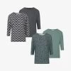 ONLY 4 PACK - Langarmshirt - Dark Melange Chinois Green