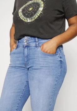 ONLY CARMAKOMA CARANNA STRAIGHT - Jeans Straight Leg - Light Blue Denim -Mode Verkauf 93f051aa1b484ea78c7244e4fcb2a4bb