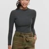 ONLY ONLEMMA HIGH NECK - Strickpullover - Dark Grey Melange