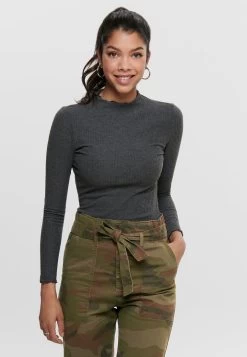 ONLY ONLEMMA HIGH NECK - Strickpullover - Dark Grey Melange