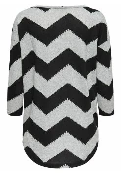 ONLY LOCKERES PRINT 3/4 ARM RUNDHALS MUSTER O - Strickpullover - Hellgrau -Mode Verkauf 988ea899ee7c41bd86e8b4ff3eae944d