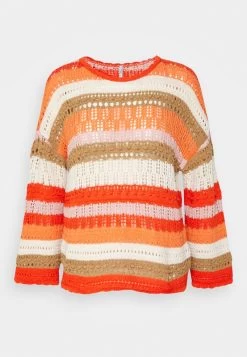 ONLY ONLMASHA LIFE O NECK - Strickpullover - Georgia Peach/rose Smoke /flame/pumie Stone/sierra -Mode Verkauf 9b4792cebb0f4489bcc7029e1a424742 1