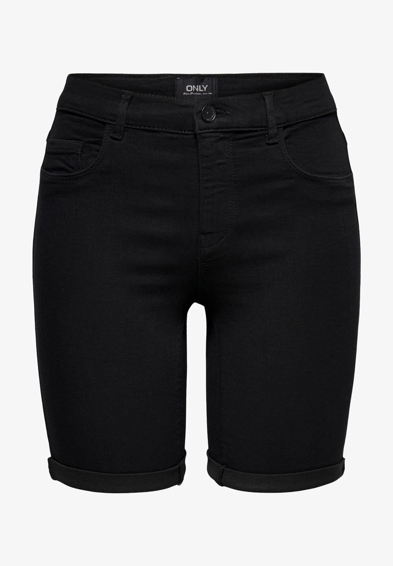 ONLY ONLRAIN LIFE MID LONG - Jeans Shorts - Black 6 ONLY ONLRAIN LIFE MID LONG - Jeans Shorts - Black – Bild 4