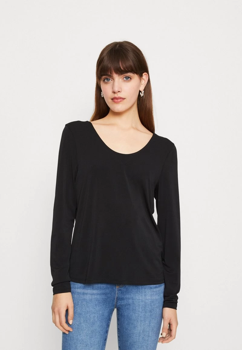 ONLY ONLREBA CROSS BACK - Langarmshirt - Black 3 ONLY ONLREBA CROSS BACK - Langarmshirt - Black