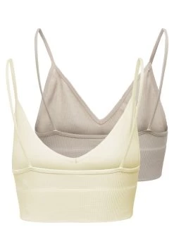 ONLY CROP SPAGHETTI 2-ER PACK VIC - Bustier - Gelb 13 ONLY CROP SPAGHETTI 2-ER PACK VIC - Bustier - Gelb -Mode Verkauf a618d035167241a5b972b042553362a9