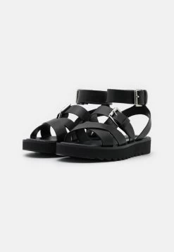 ONLY Shoes ONLMALU CHUNKY WRAP - Plateausandalette - Black -Mode Verkauf a8bfa83c1b5d4393b28837b02d0052d5