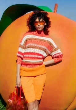 ONLY ONLMASHA LIFE O NECK - Strickpullover - Georgia Peach/rose Smoke /flame/pumie Stone/sierra -Mode Verkauf a9c620bdc7b44aa9bb08af4ce0a0fe9c