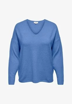 ONLY CARMAKOMA CARRICA LIFE L/S V-NECK - Strickpullover - Mock Orange -Mode Verkauf ac05fdb3e83a420fb8755ce1bcceece6