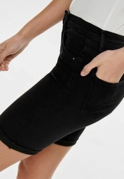 ONLY BERMUDA RAIN - Jeans Shorts - Schwarz -Mode Verkauf ae19ec40dadd4537a05d514f9783b687