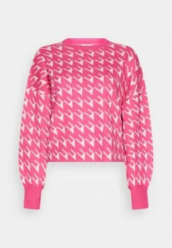 ONLY ONLSPACE O-NECK - Strickpullover - Pink Yarrow Cloud Dancer