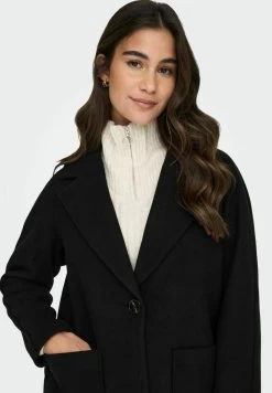 ONLY LANGE EINFARBIGE - Kurzmantel - Black -Mode Verkauf afd4c8ca9f8e46a9b93e0bc05a57f0c4