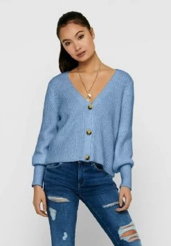 ONLY LANGARM ONLCLARE - Strickjacke - Blau