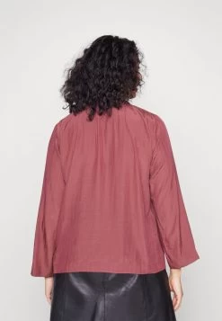 ONLY CARMAKOMA CARARUM V-NECK - Bluse - Crushed Berry -Mode Verkauf b51fb69a6f4e415caaeb5d7d7673084b