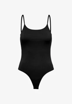 ONLY BASIC STRETCH MIT SPAGHETTI TRÄGERN - Body - Schwarz