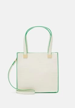 ONLY ONLPETRA CROCO - Handtasche - Whisper White