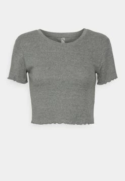 Only Play ONPKIARA CROP - T-Shirt Basic - Dark Grey Melange -Mode Verkauf b7cbef6d9f3549d797e06172e5450781