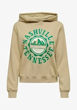 ONLY PRINT - Kapuzenpullover - Beige -Mode Verkauf b98994523ab94520bc213af10da99e05