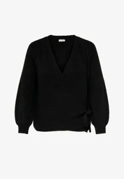 ONLY CARMAKOMA CURVY EINFARBIGER - Strickjacke - Black -Mode Verkauf ba4c5764a95641d7b3b6dbeb7c3229cd