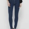 ONLY ONLPOWER MID PUSH UP - Jeans Skinny Fit - Dark Blue Denim -Mode Verkauf be19992907f74504985bad8f9afe7fb2